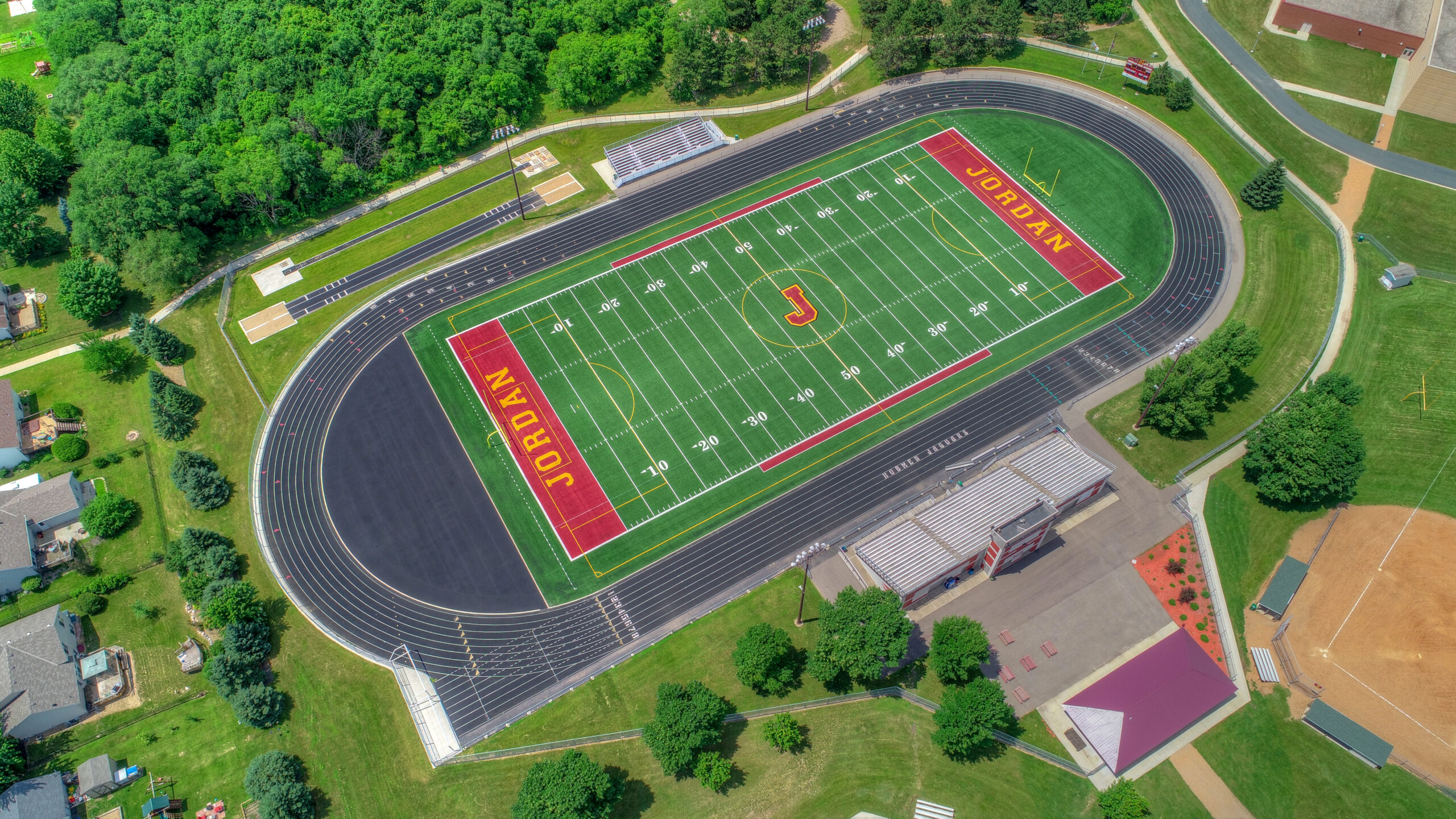 Aerial view of Ames Field
